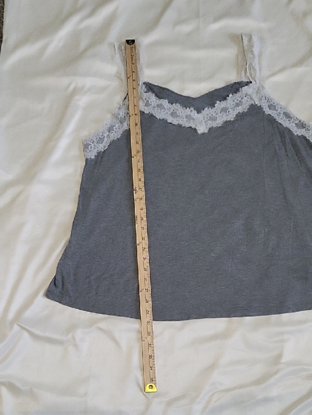 Torrid Super Slub V-Neck Lace Strap Tank Top Size 3 (3X) Flowy Casual - Picture 7 of 12